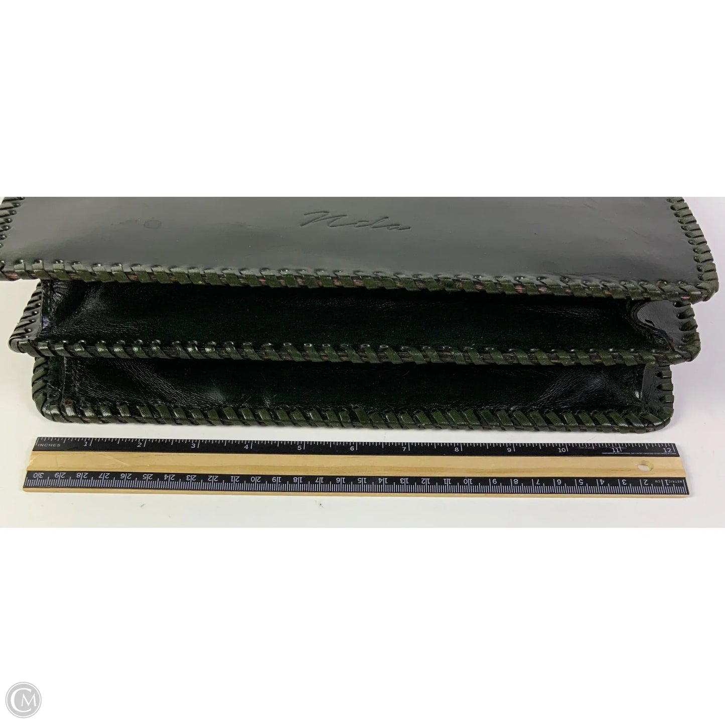 Handbag Leather By Clothes Mentor, Size: Medium