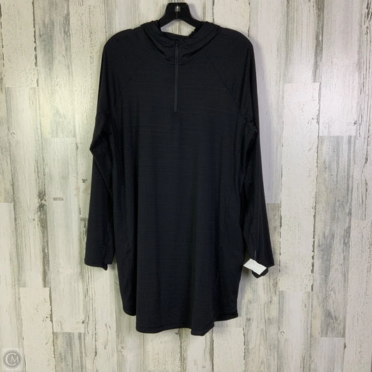 Athletic Top Long Sleeve Hoodie By Athleta In Black, Size: L