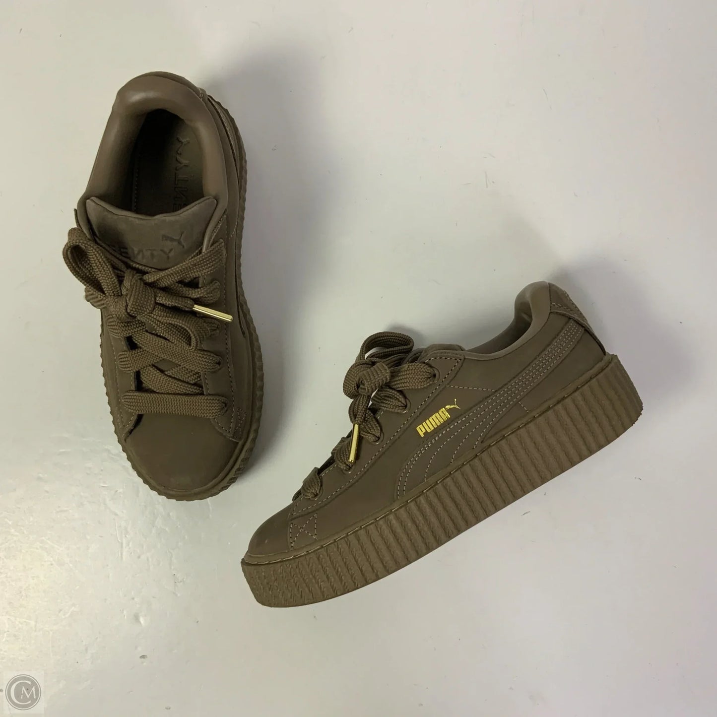 Shoes Sneakers By Puma In Brown, Size: 8