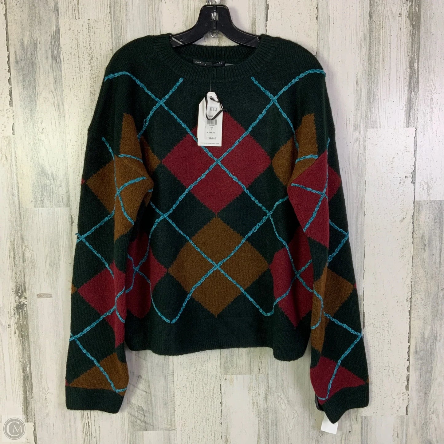 Sweater By English Factory In Green, Size: L