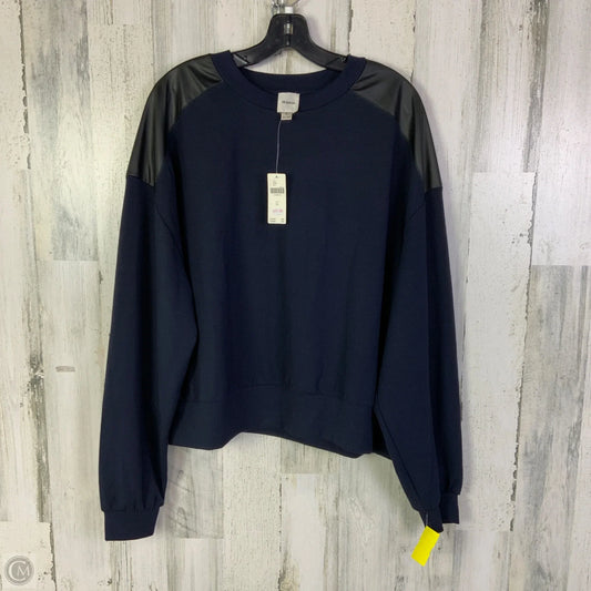Top Long Sleeve By Maeve In Navy, Size: Xl