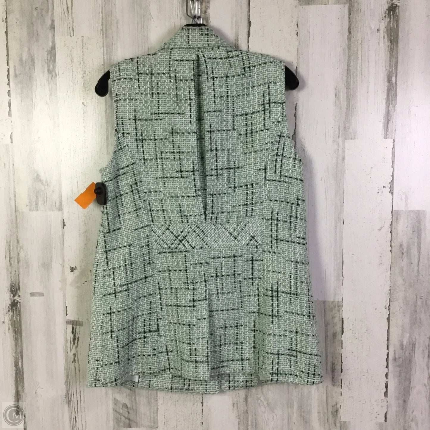 Vest Other By Maeve In Green & White, Size: M