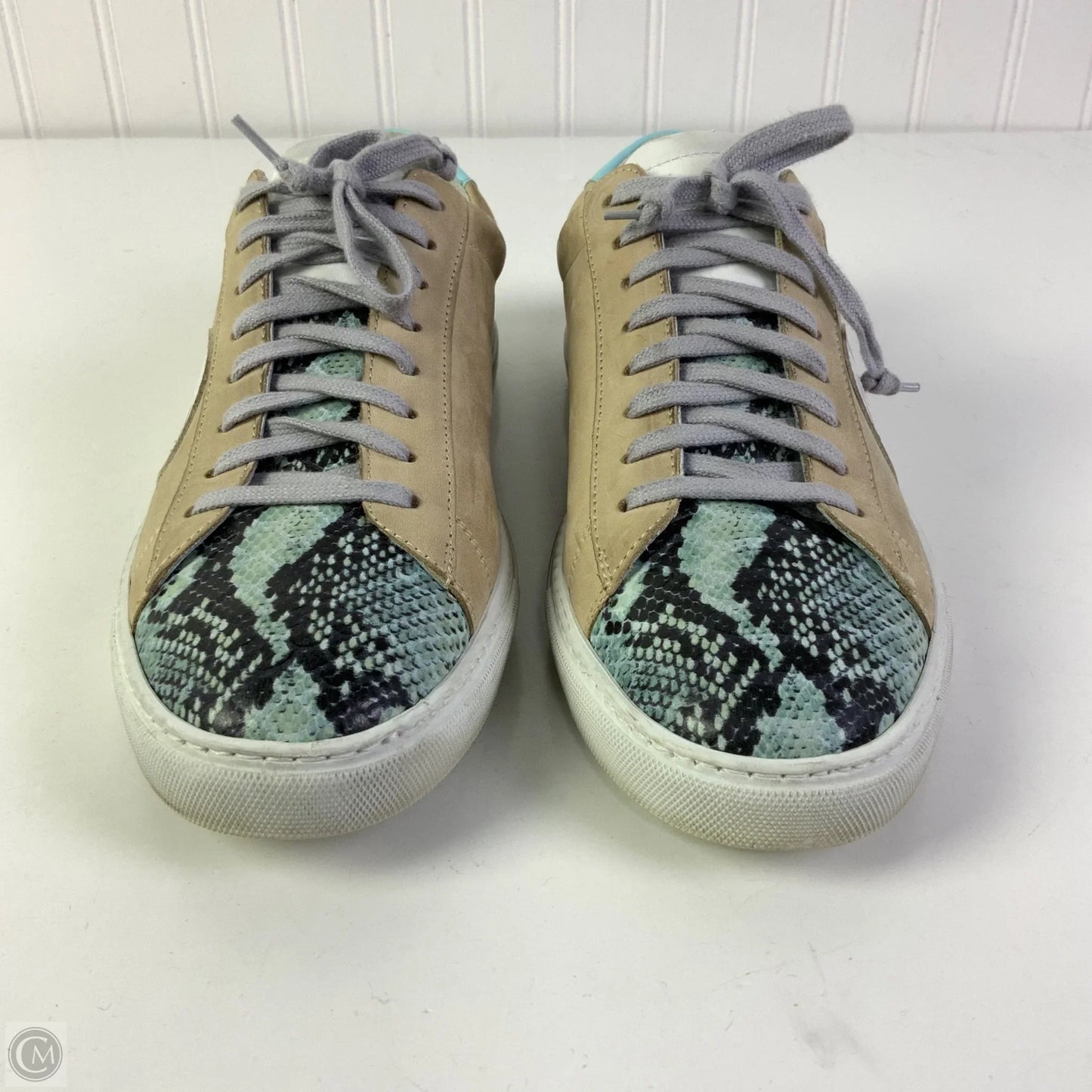 Shoes Sneakers By Cma In Blue & Tan, Size: 9