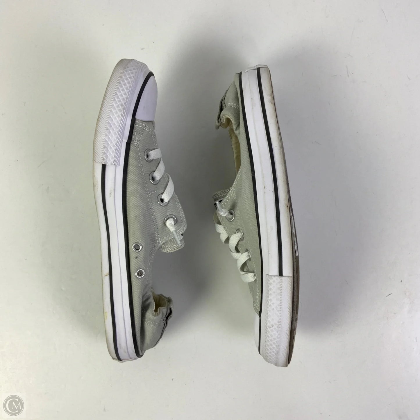 Shoes Sneakers By Converse In Green & White, Size: 9.5