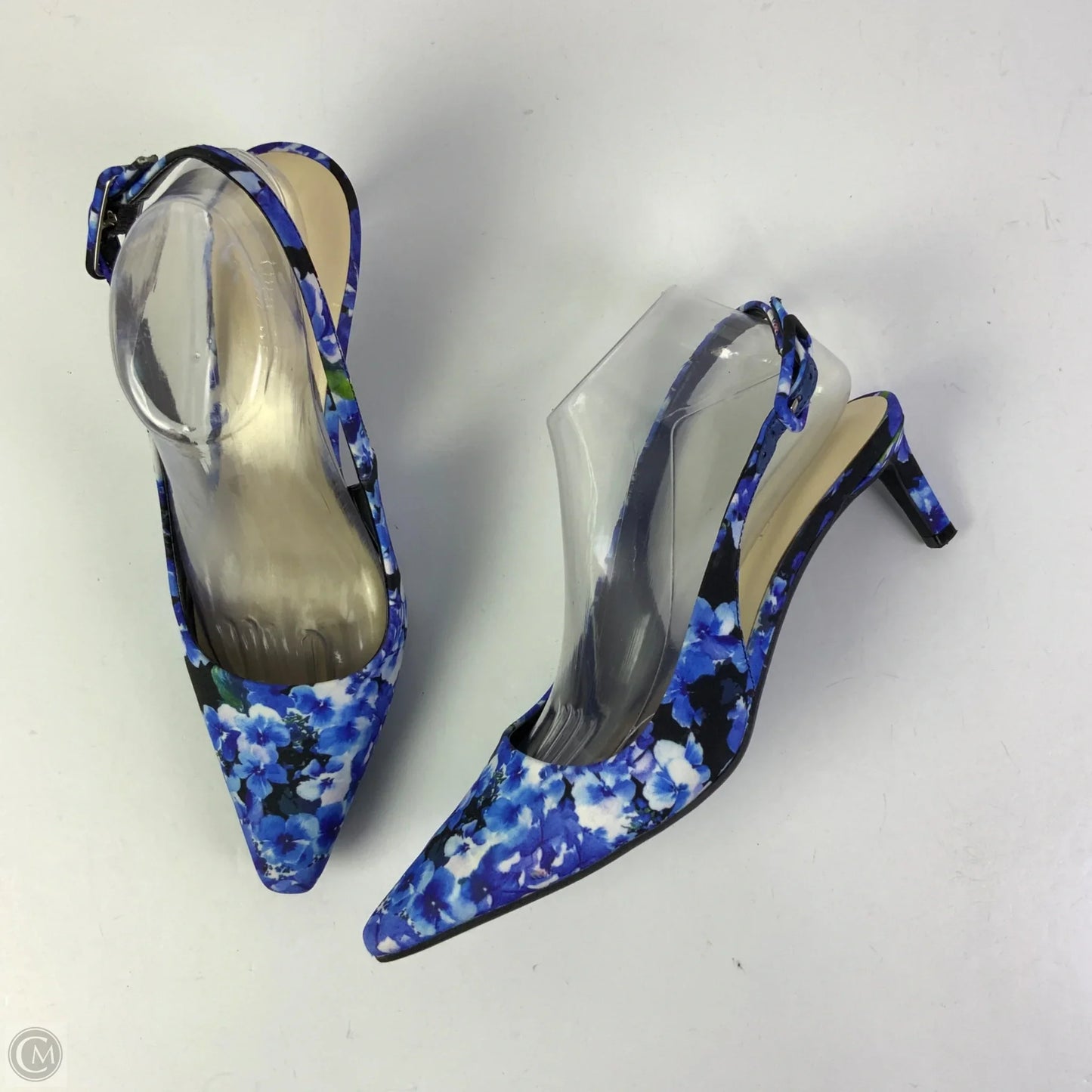 Shoes Heels Kitten By Nine West In Blue, Size: 9.5