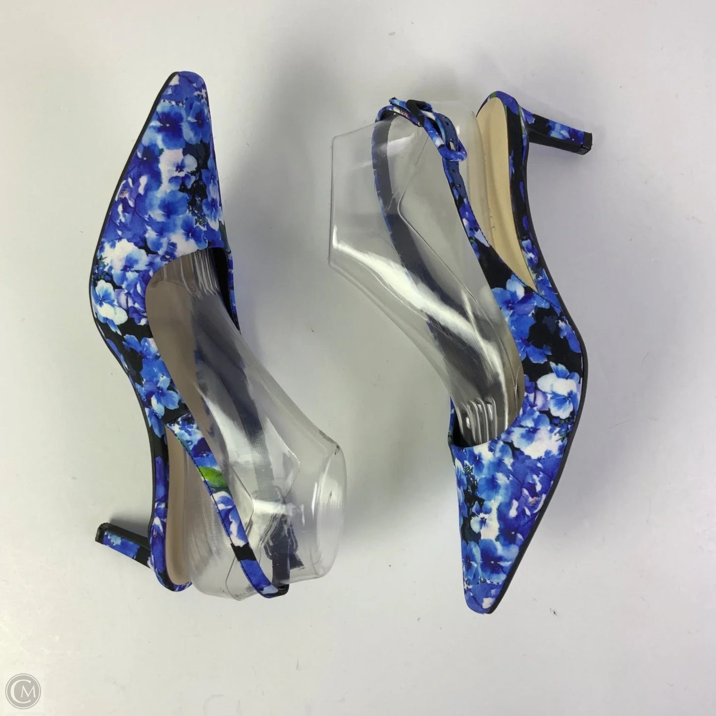 Shoes Heels Kitten By Nine West In Blue, Size: 9.5