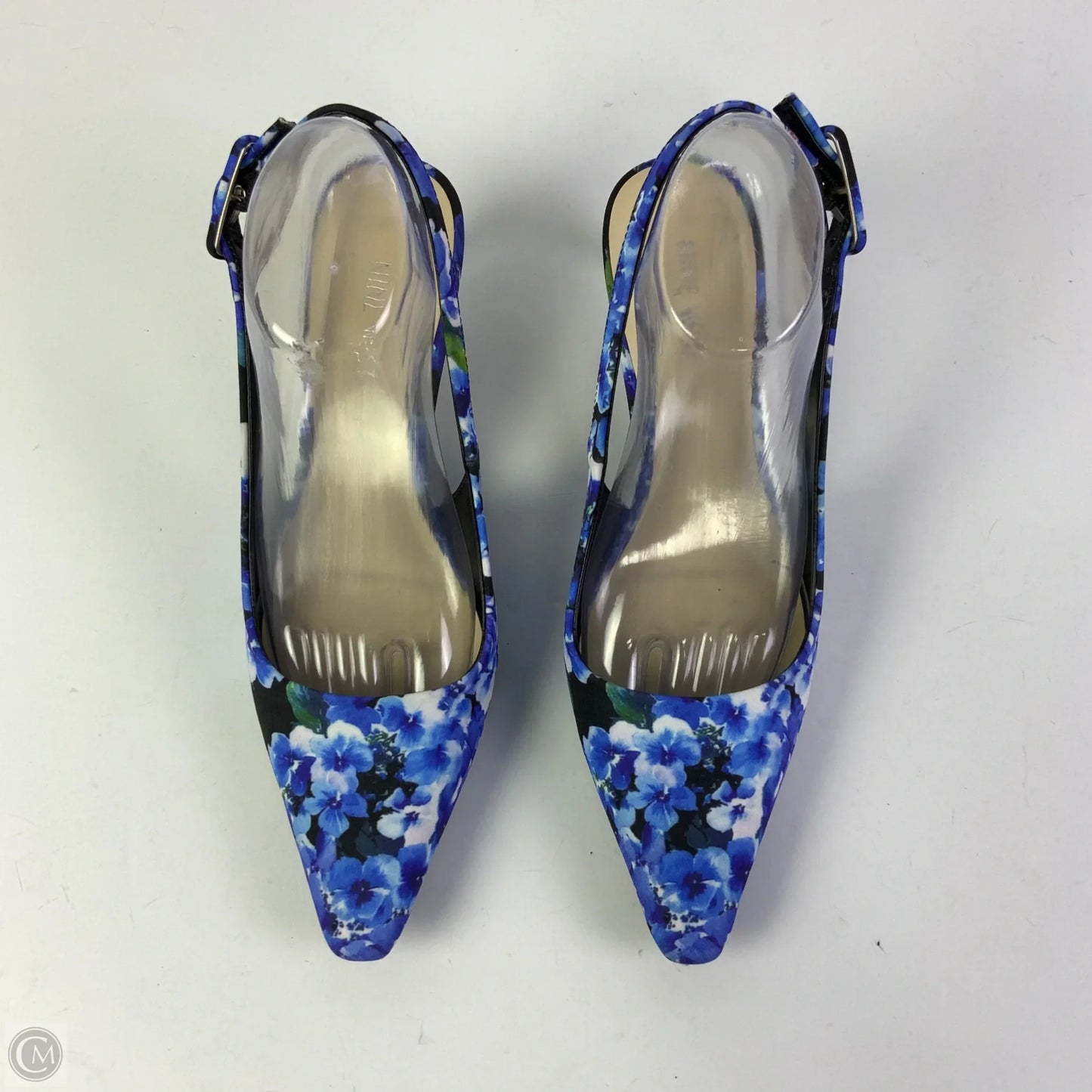 Shoes Heels Kitten By Nine West In Blue, Size: 9.5