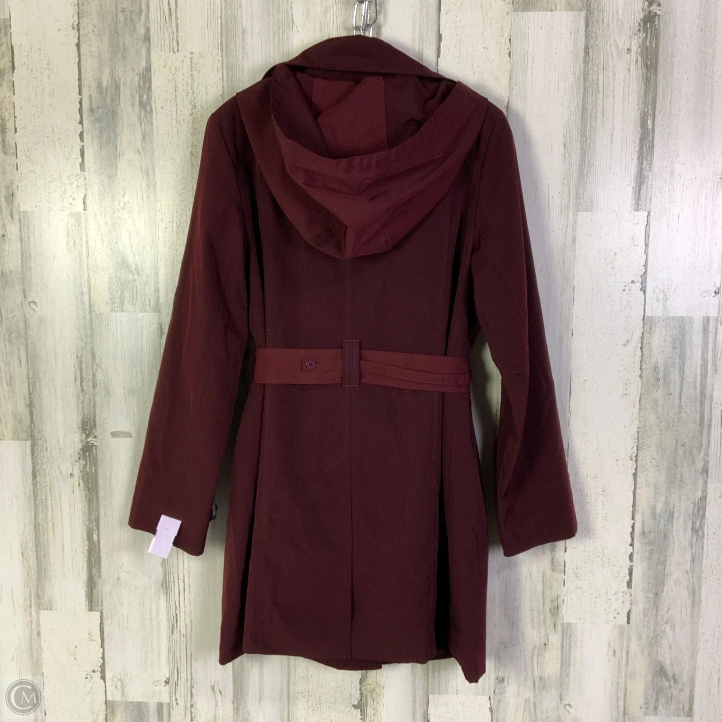 Coat Raincoat By London Fog In Maroon, Size: M
