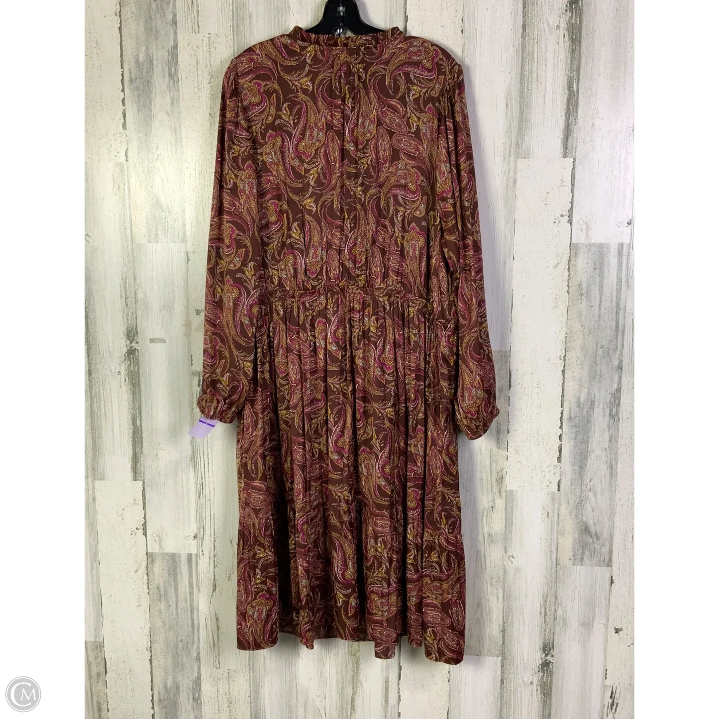 Dress Work By Lane Bryant In Brown & Pink, Size: 2x