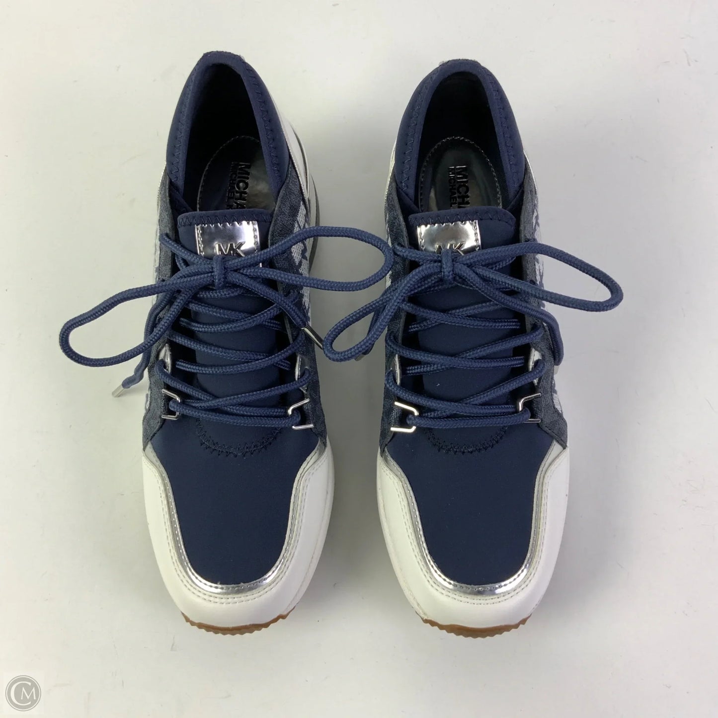 Shoes Sneakers Platform By Michael By Michael Kors In Blue & White, Size: 6.5