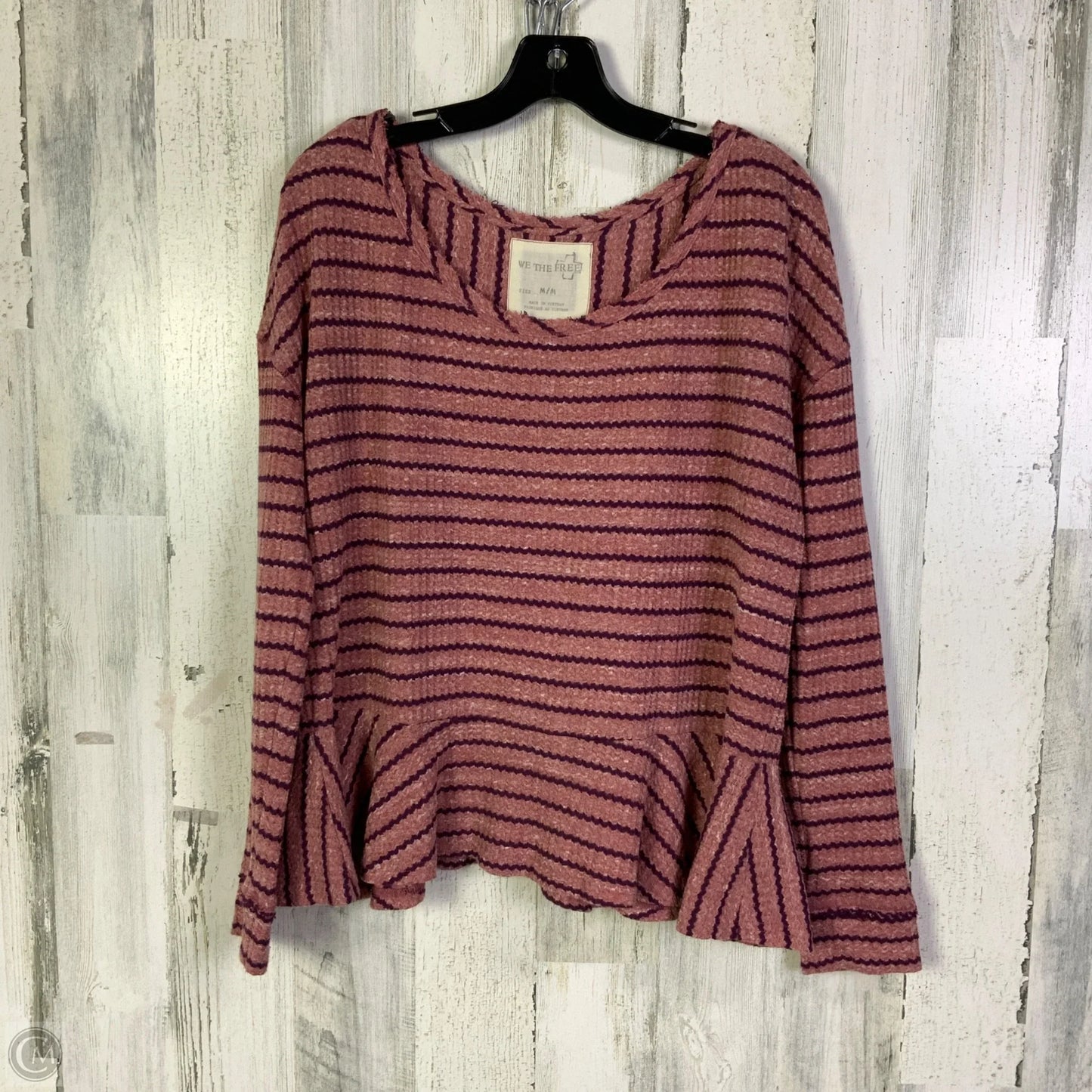 Top Long Sleeve By We The Free In Pink, Size: M