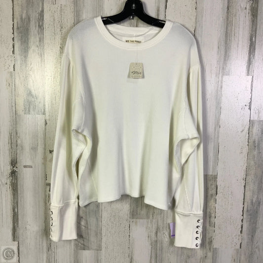 Top Long Sleeve By We The Free In White, Size: M