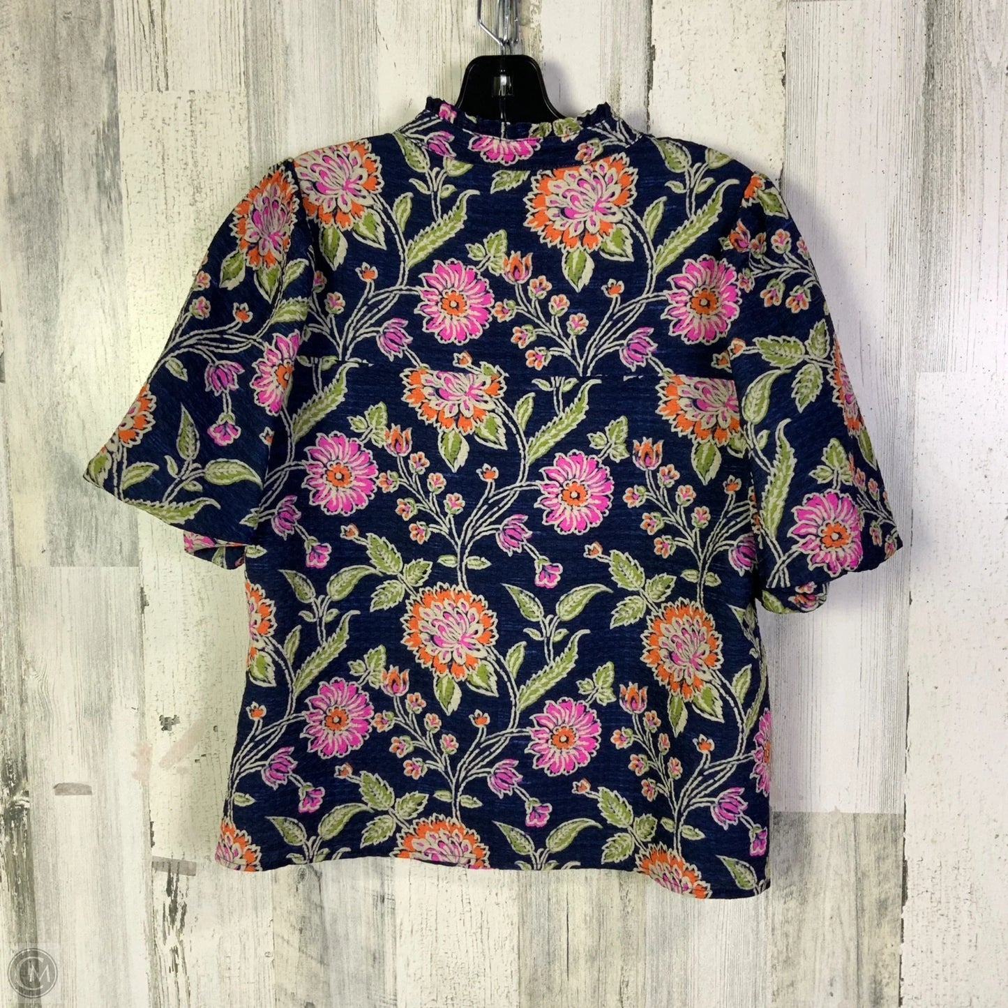 Top Short Sleeve By Thml In Blue & Orange, Size: Xs