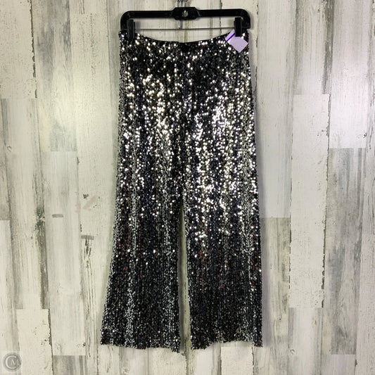 Pants Cropped By Maeve In Black & Silver, Size: 2