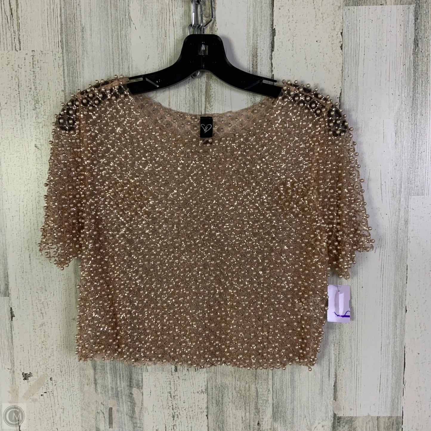 Top Short Sleeve By Windsor In Pink, Size: M