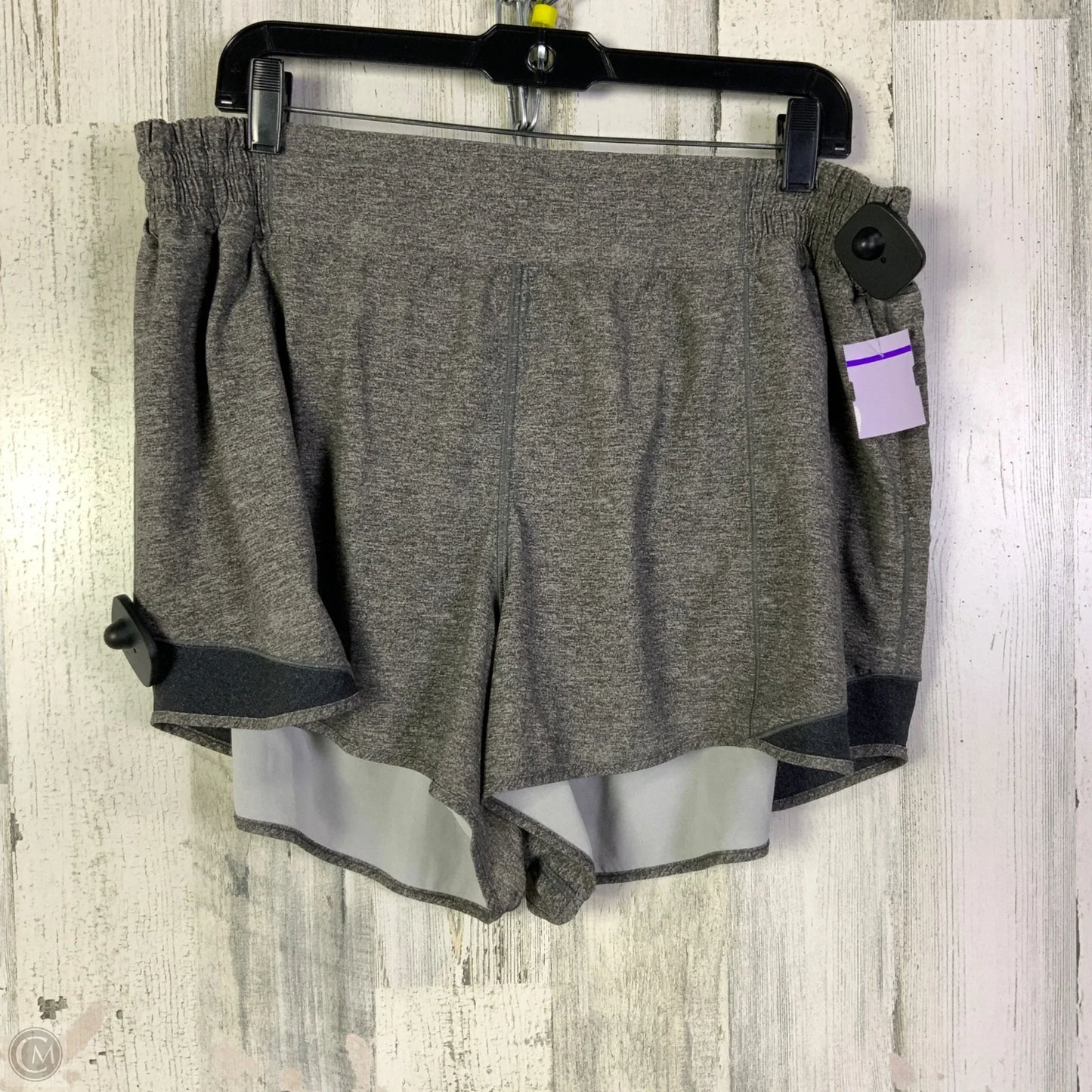 Athletic Shorts By Lululemon In Grey, Size: 18