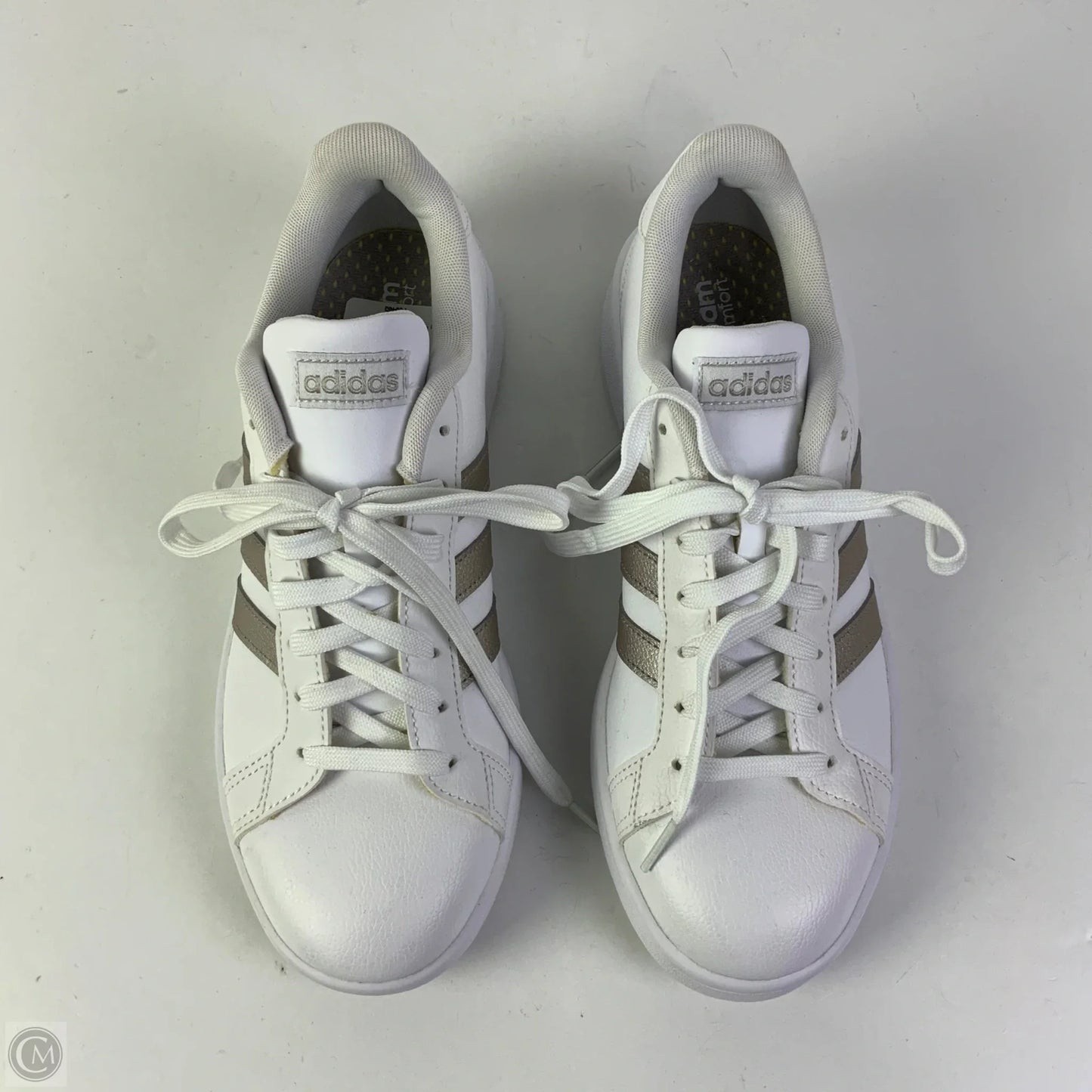 Shoes Athletic By Adidas In White, Size: 9