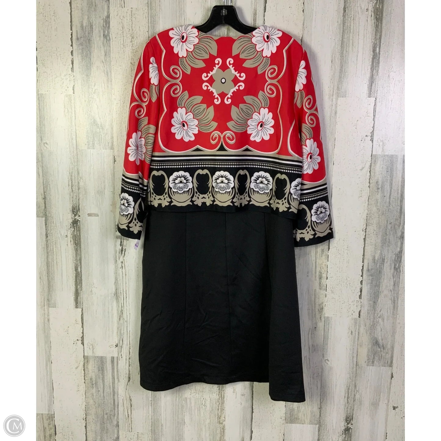 Dress Set 2pc By Dannyandnicole In Black & Orange, Size: Xl