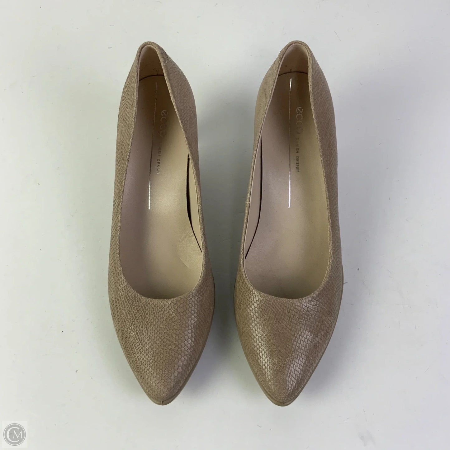 Shoes Heels Kitten By Ecco In Beige, Size: 10