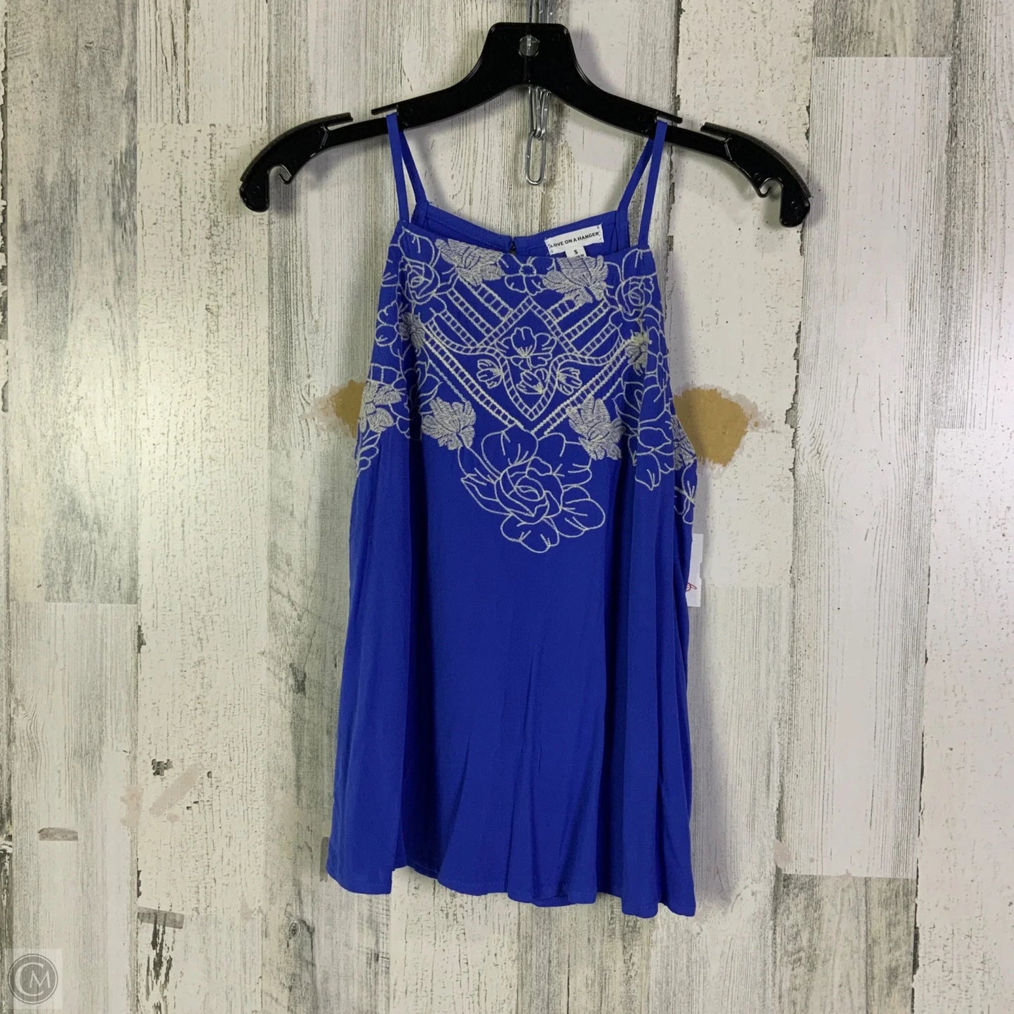 Top Sleeveless By Love On A Hanger In Blue, Size: S