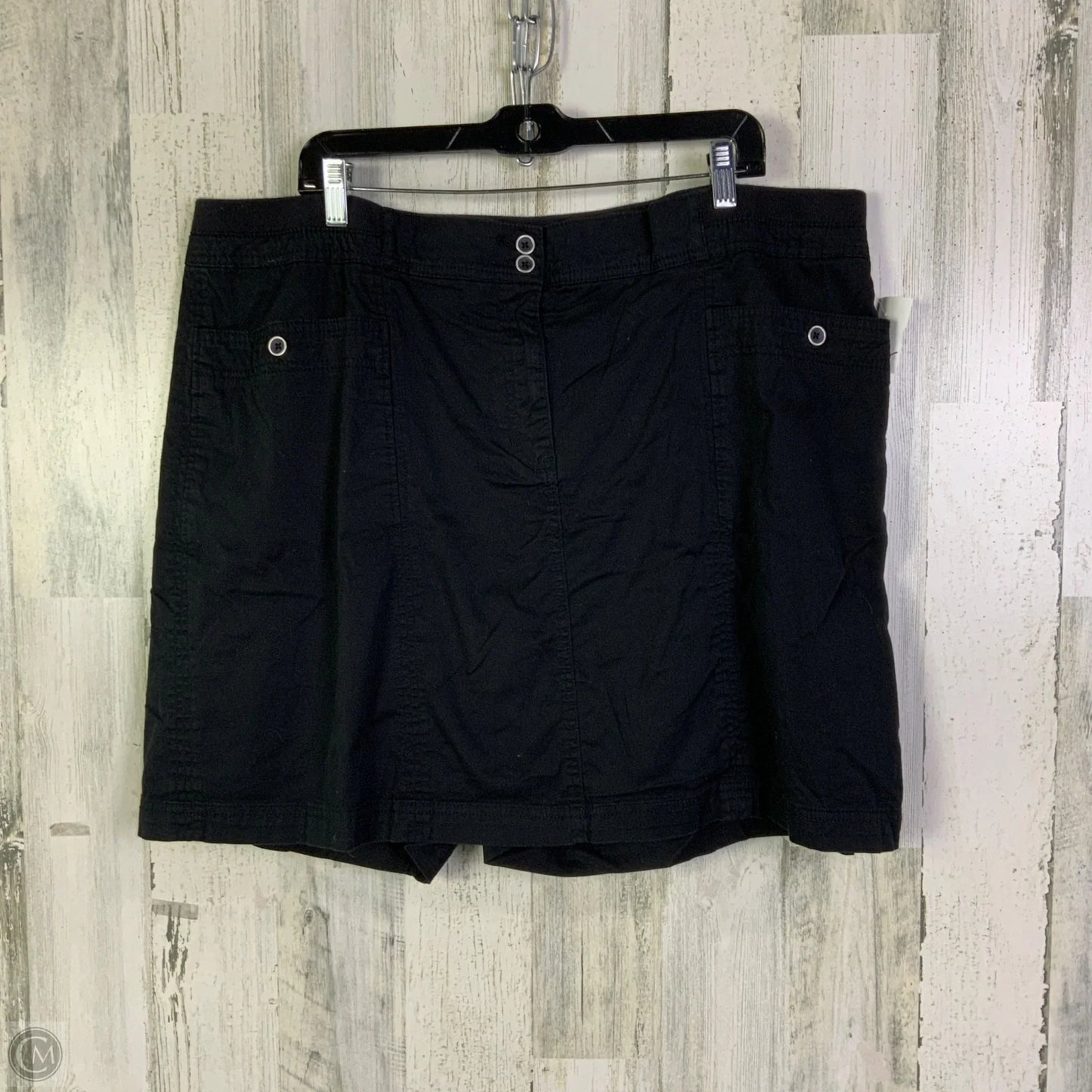 Skort By Karen Scott In Black, Size: 20