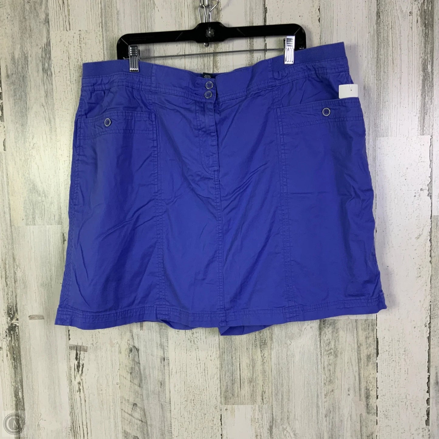 Skort By Karen Scott In Blue, Size: 20