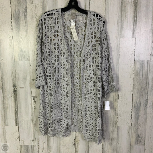 Cardigan By Chicos In Grey, Size: L