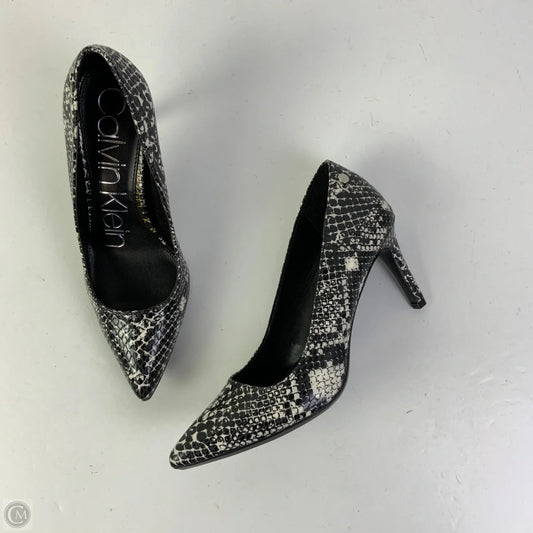 Shoes Heels Stiletto By Calvin Klein In Snakeskin Print, Size: 6