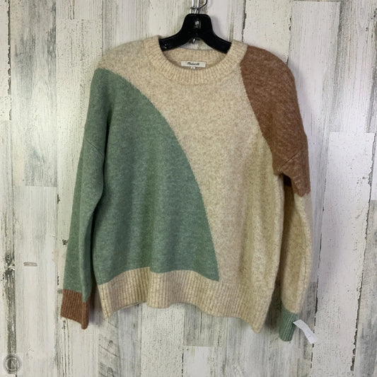 Sweater By Madewell In Green & Tan, Size: S