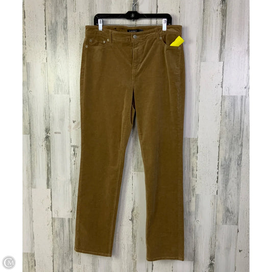 Pants Corduroy By Ralph Lauren Black Label In Brown, Size: 14