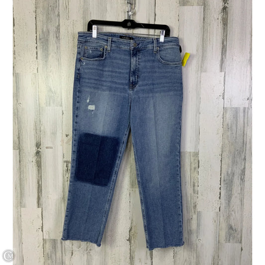 Jeans Straight By Ralph Lauren Black Label In Blue Denim, Size: 14
