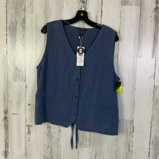 Vest Other By Eileen Fisher In Blue, Size: M