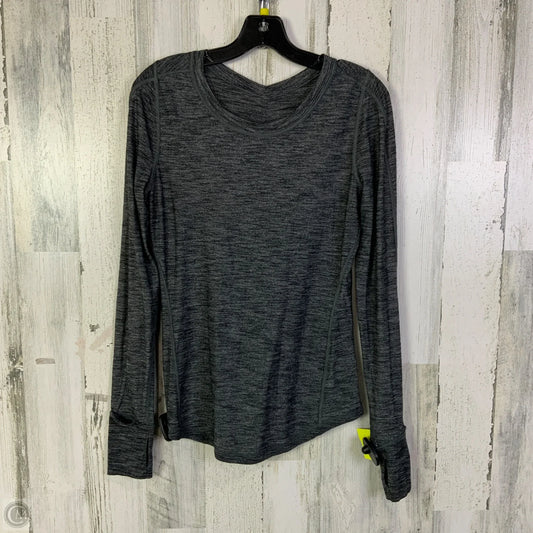 Athletic Top Long Sleeve Crewneck By Lululemon In Grey, Size: S