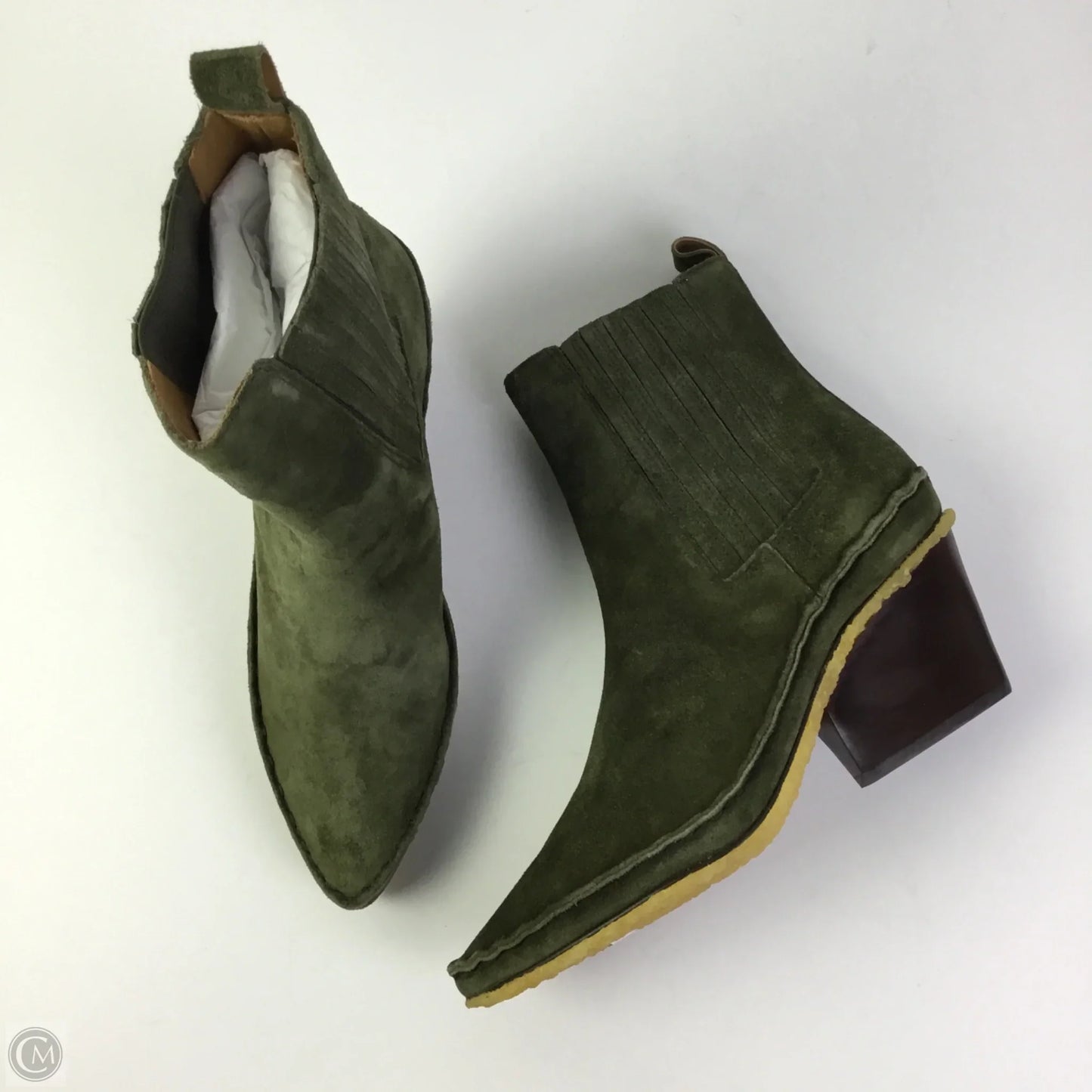 Boots Designer By Tory Burch In Green, Size: 7