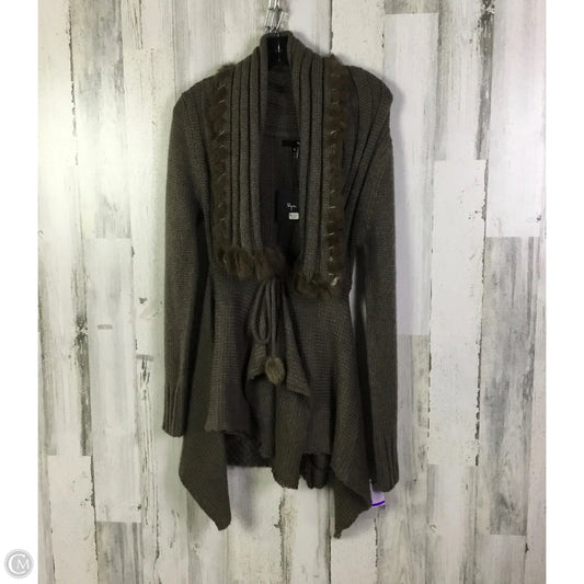Sweater Cardigan By Ryu In Brown, Size: S