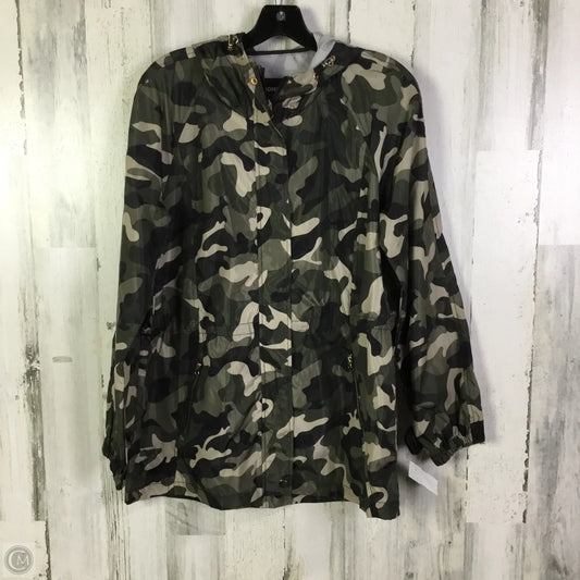 Jacket Windbreaker By Ci Sono In Camouflage Print, Size: L