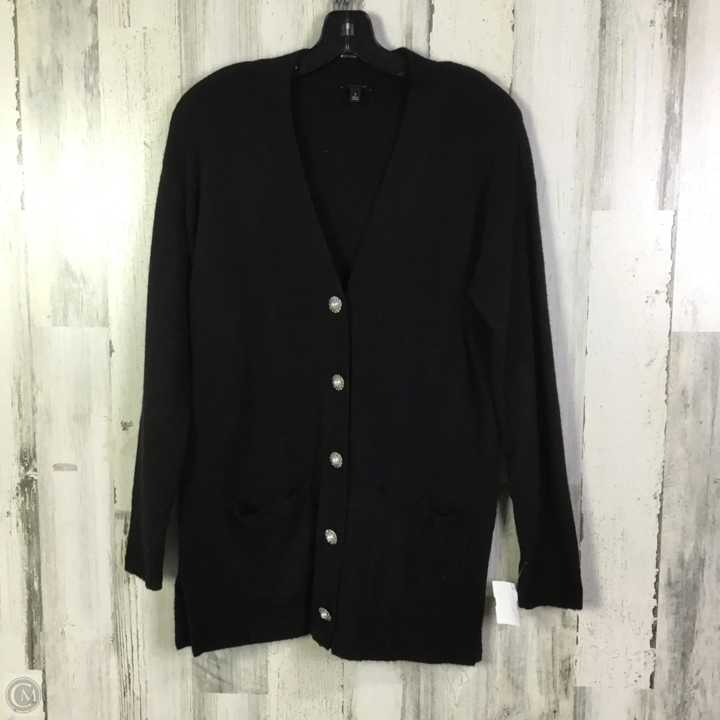 Sweater Cardigan By Talbots In Black, Size: S