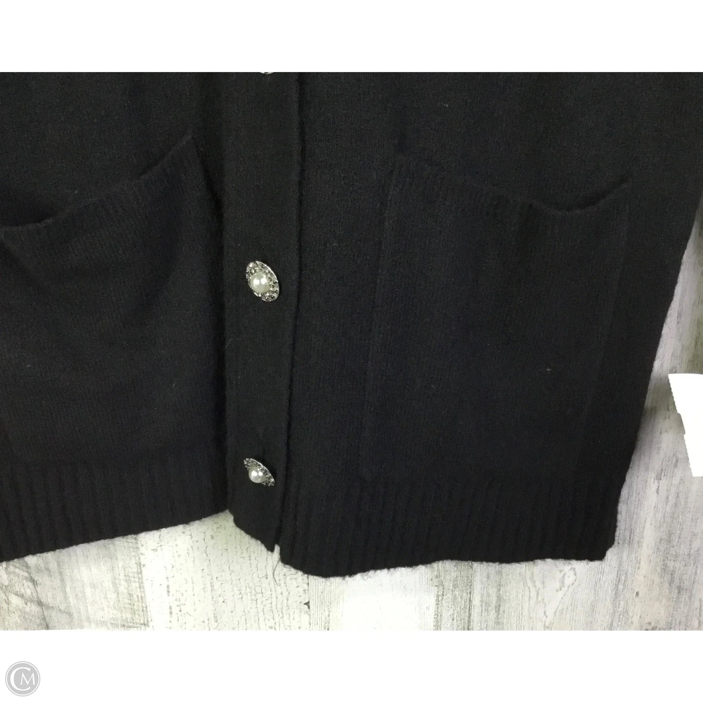 Sweater Cardigan By Talbots In Black, Size: S
