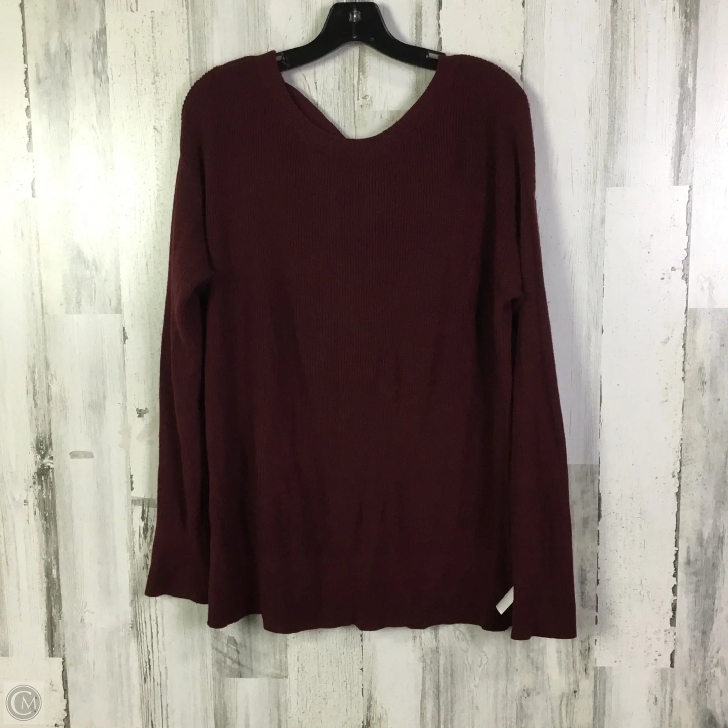 Sweater By Maurices In Maroon, Size: L