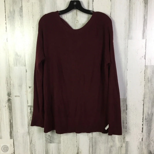 Sweater By Maurices In Maroon, Size: L