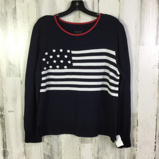 Sweater By Talbots In Navy, Size: L