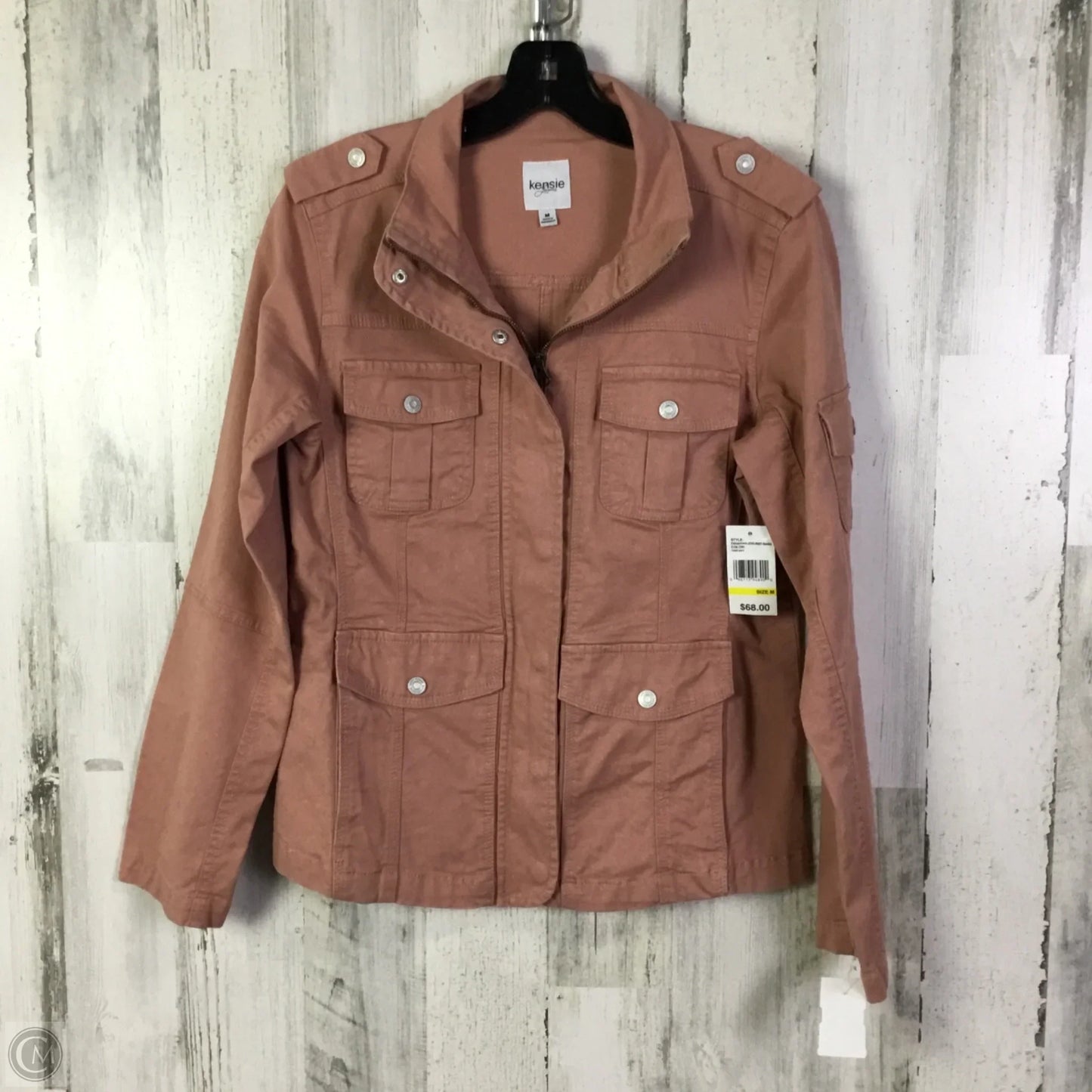 Jacket Denim By Kensie In Pink Denim, Size: M