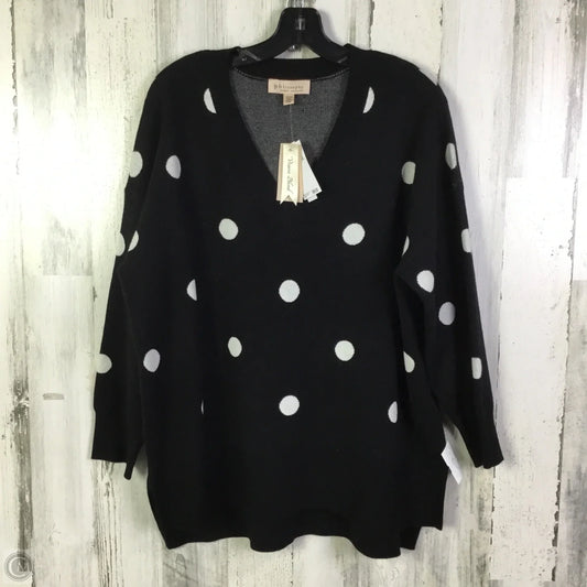Sweater By Philosophy In Black, Size: 1x