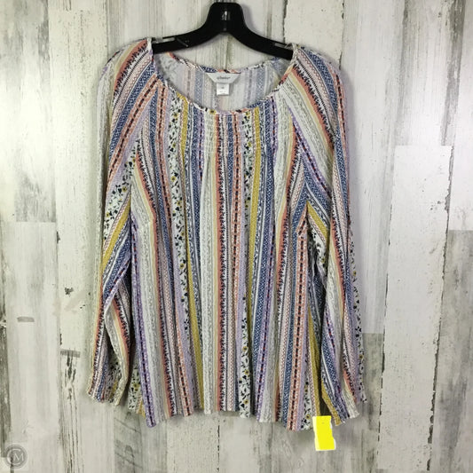 Top Long Sleeve By Cj Banks In White, Size: 1x