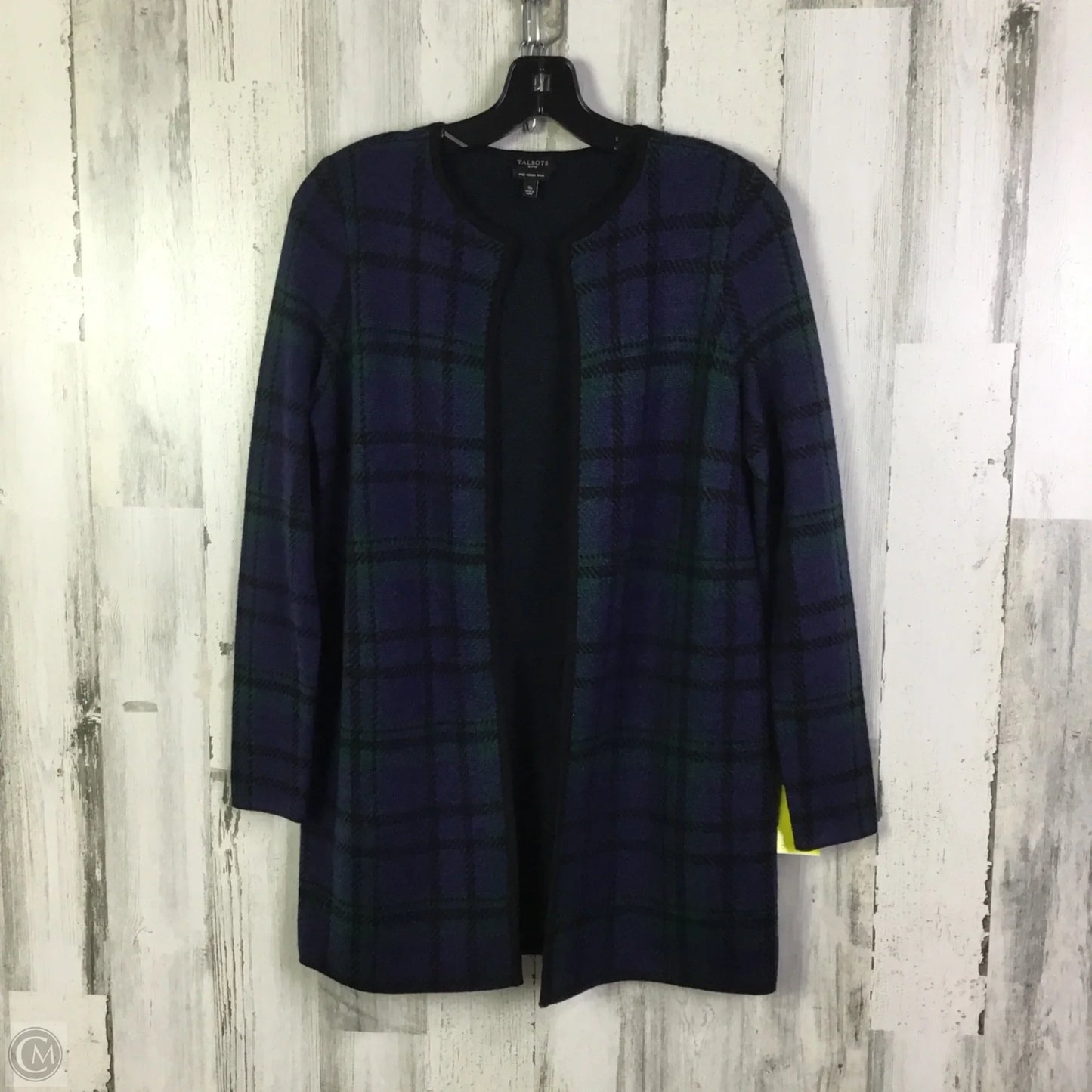 Sweater Cardigan By Talbots In Navy, Size: S