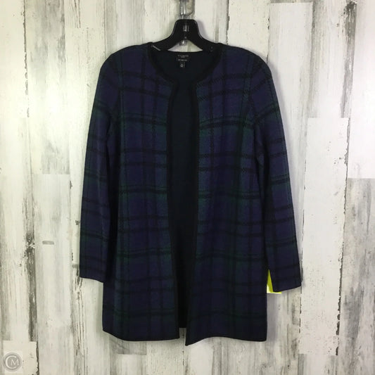 Sweater Cardigan By Talbots In Navy, Size: S