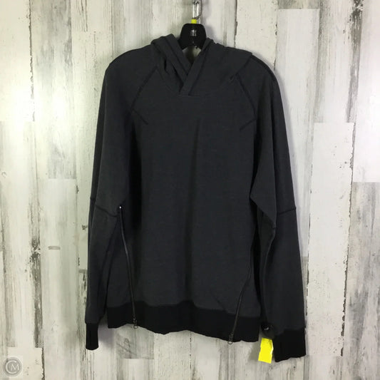 Athletic Top Long Sleeve Hoodie By Lululemon In Grey, Size: 10