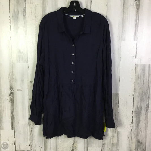 Tunic Long Sleeve By Boden In Navy, Size: Xl