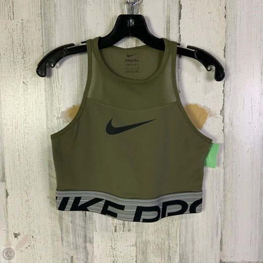 Athletic Tank Top By Nike Apparel In Green, Size: M