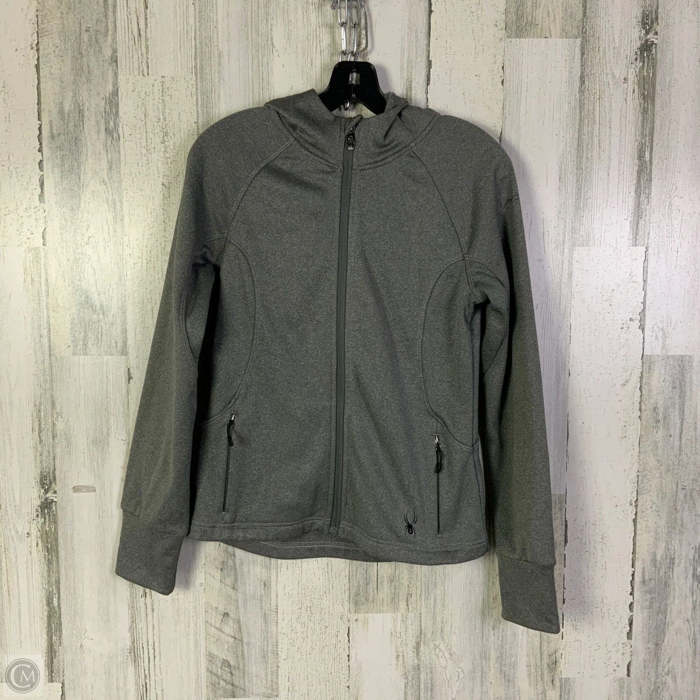 Athletic Jacket By Spyder In Grey, Size: S